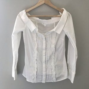 NWT Off the Shoulder Tuxedo Style Top